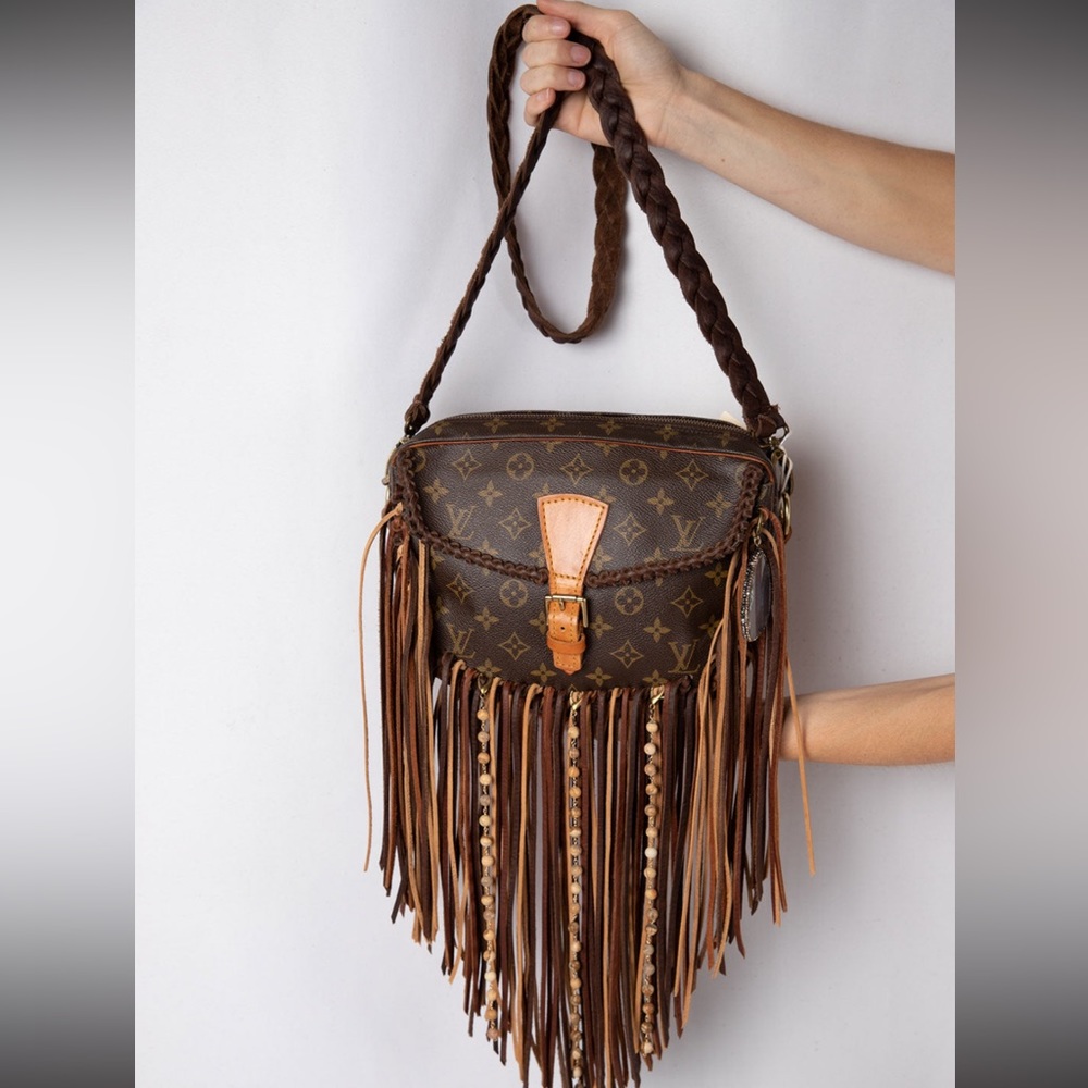 Revamped LV crossbody purse.